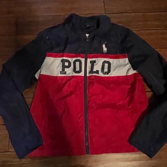 Polo by Ralph Lauren Red and Navy Logo Jacket - Picture 1 of 6